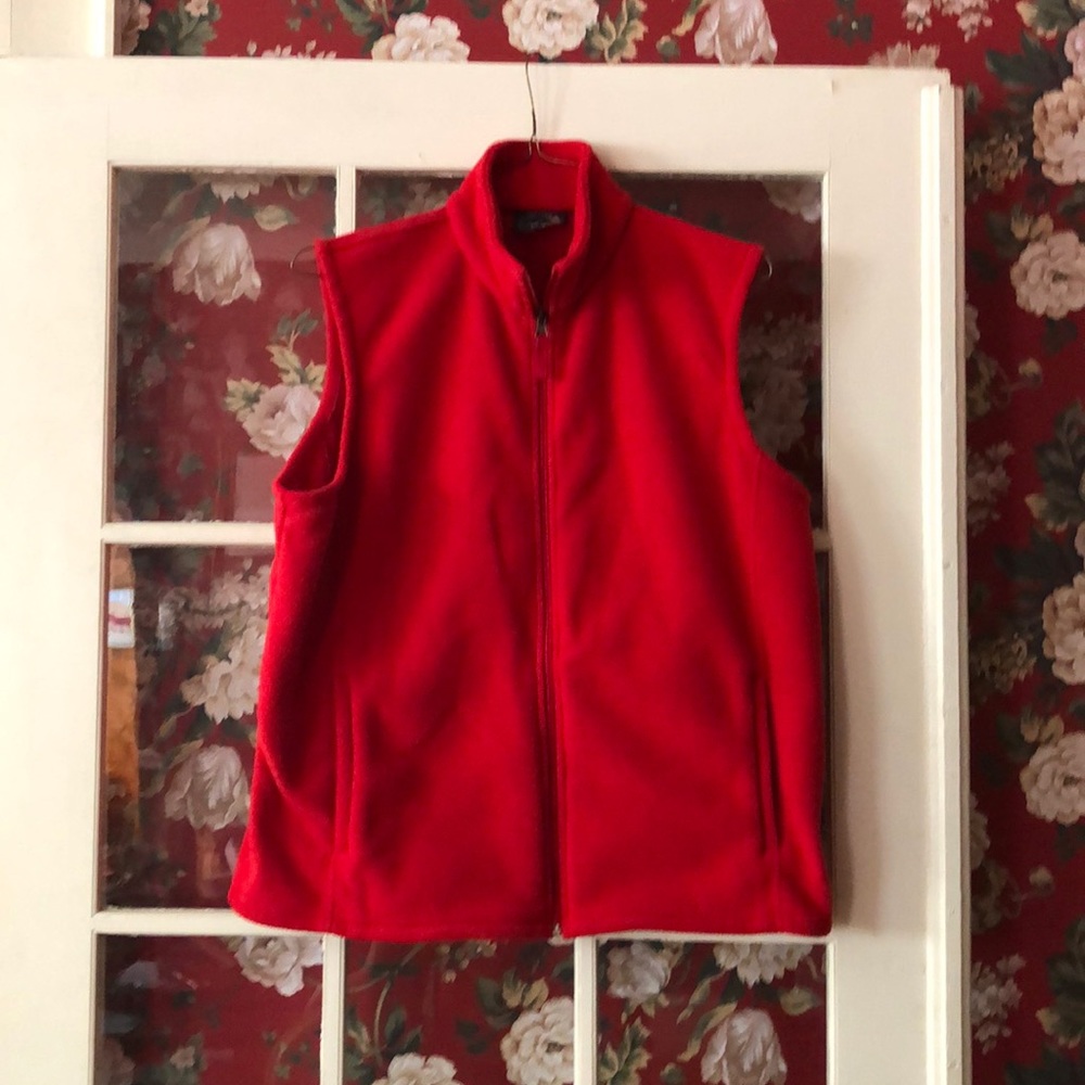 Red Fleece Vest